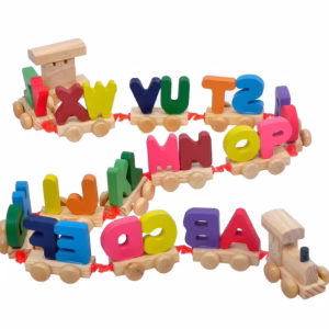 Wooden Alphabet Train for Kids – ABCD Learning Toy