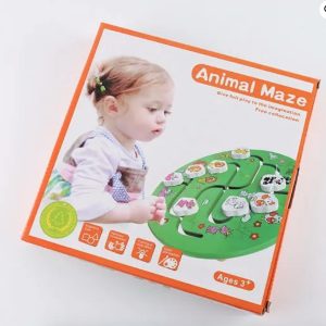 Reach the Destiny Wooden Puzzle – Animal Matching Maze for Kids