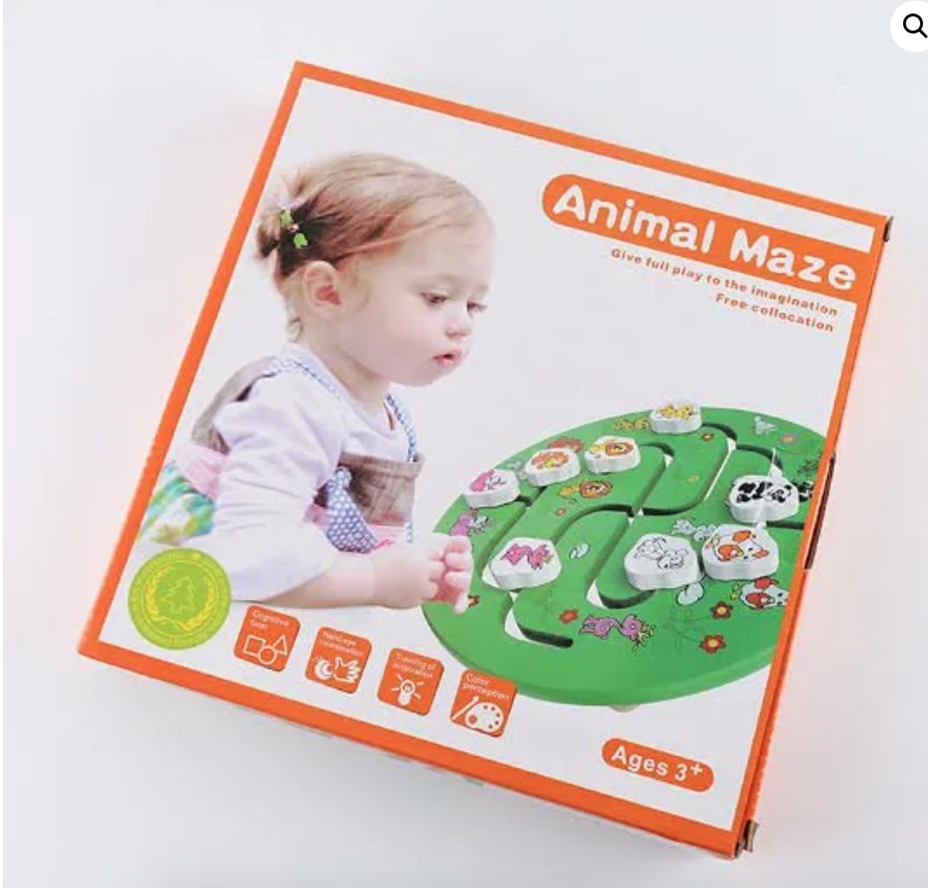 Reach the Destiny Wooden Puzzle – Animal Matching Maze for Kids