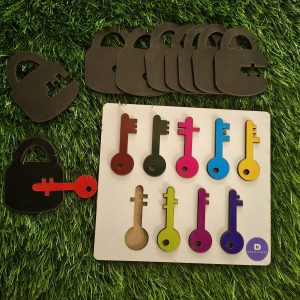Wooden Lock and Key Matching Montessori Puzzle Toy for Kids